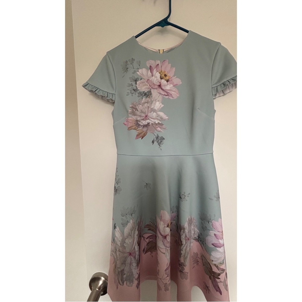 Ted Baker Floral Summer Dress Size 1.